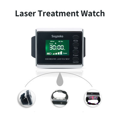 1600mah riducono l'attrezzatura medica del trattamento del laser dell'orologio 650nm del laser di pressione sanguigna