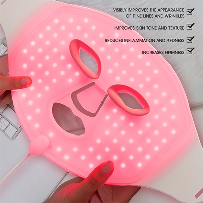 Il silicone infrarosso della maschera di protezione colora il dispositivo antinvecchiamento principale leggero del fotone di terapia